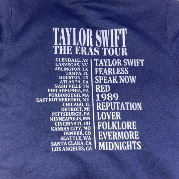 Amazon Blue Taylor Swift Tour Hoodie - Picture 1 of 2